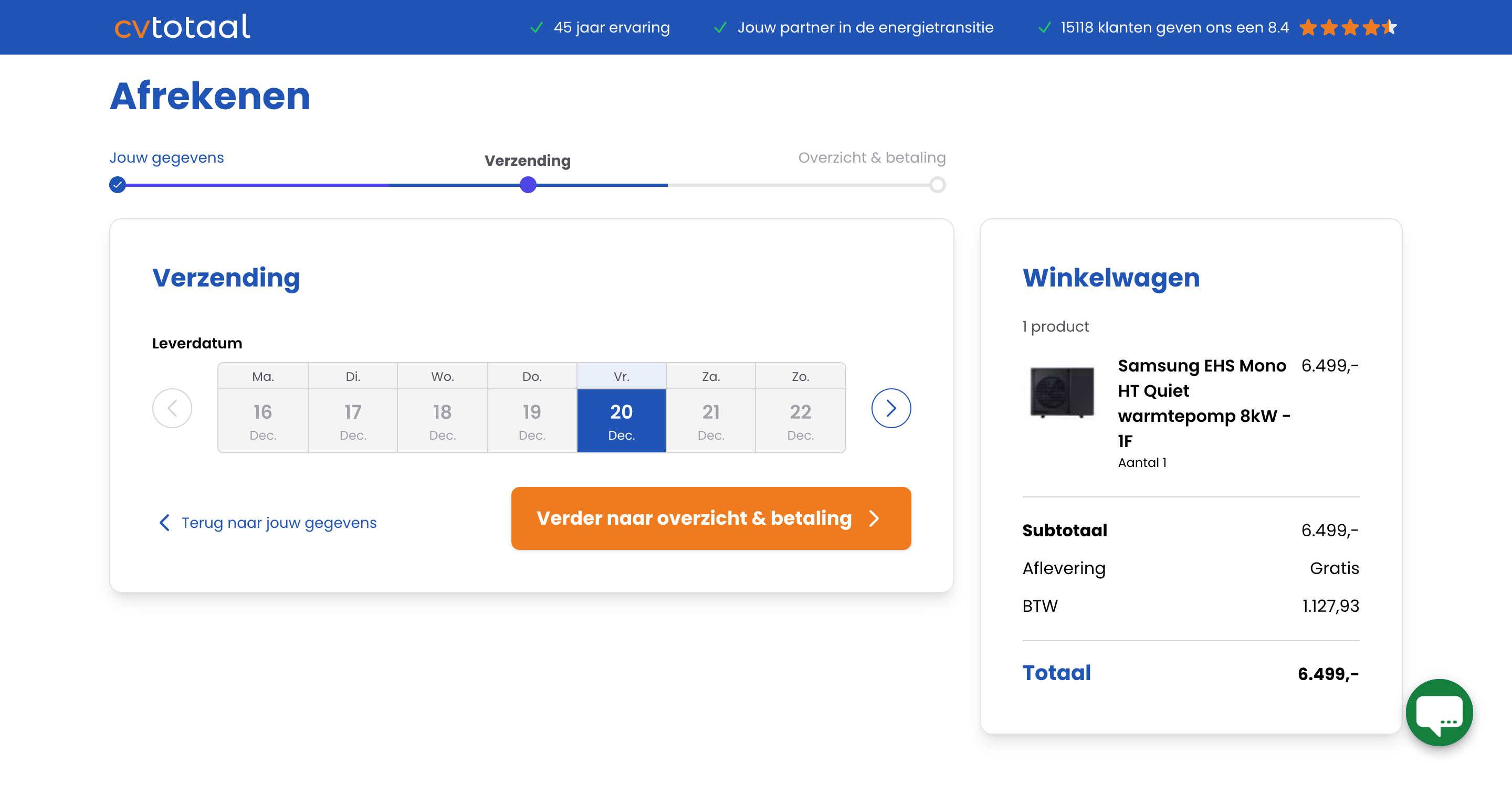 Cvtotaal - Datepicker